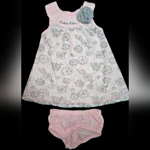 0-3 Month Girls Calvin Klein Outfit